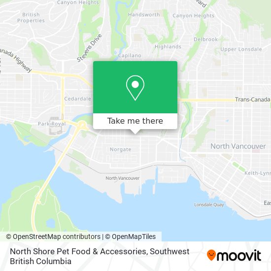 North Shore Pet Food & Accessories map