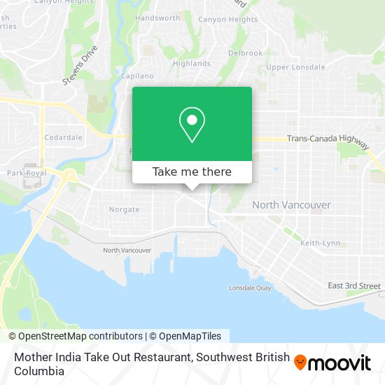 Mother India Take Out Restaurant plan