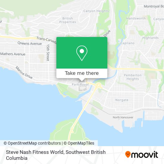 Steve Nash Fitness World map