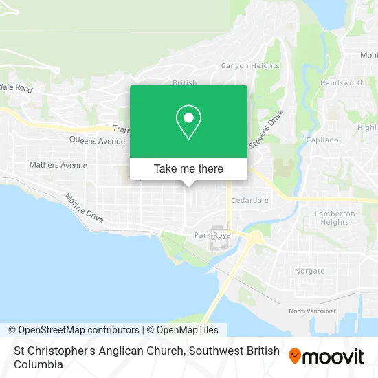 St Christopher's Anglican Church plan