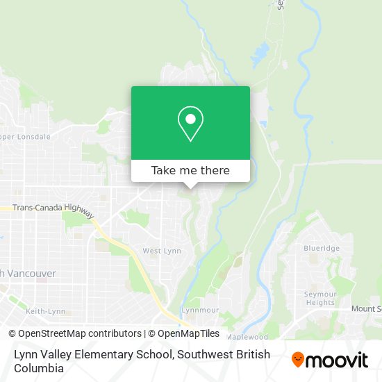 Lynn Valley Elementary School map