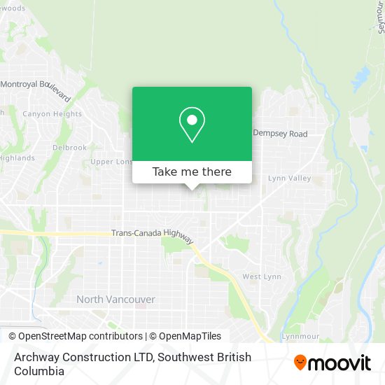 Archway Construction LTD map