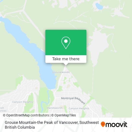 Grouse Mountain-the Peak of Vancouver plan
