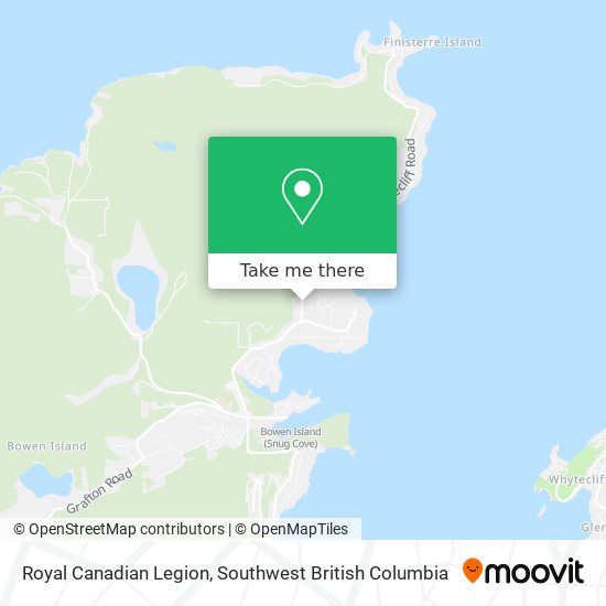 Royal Canadian Legion map