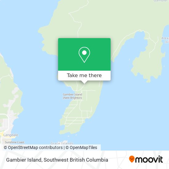 Gambier Island map