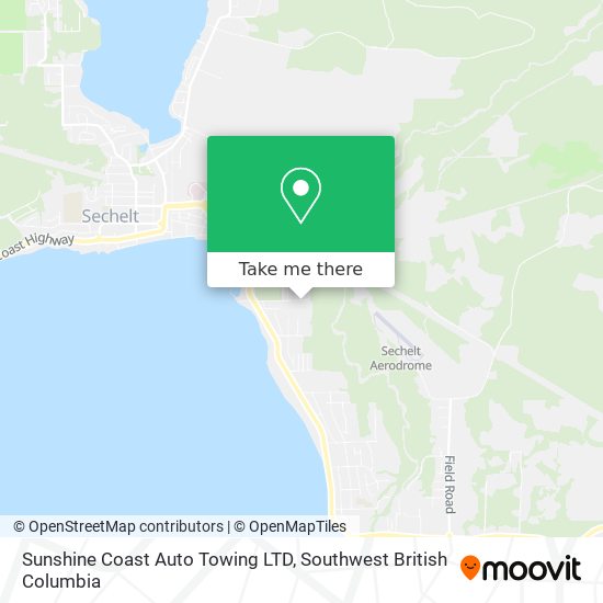Sunshine Coast Auto Towing LTD map