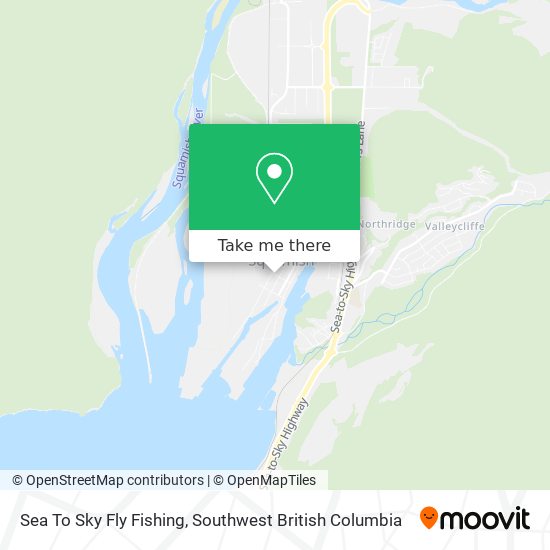 Sea To Sky Fly Fishing map