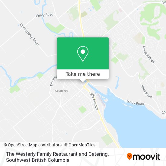 The Westerly Family Restaurant and Catering map