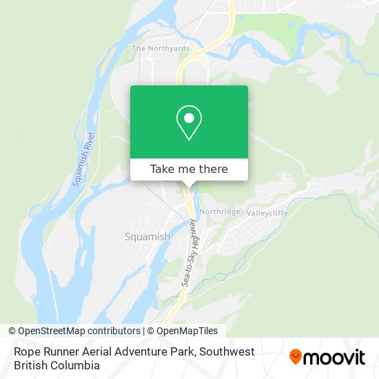 Rope Runner Aerial Adventure Park map