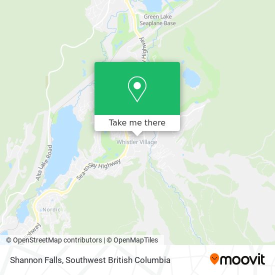 Shannon Falls map