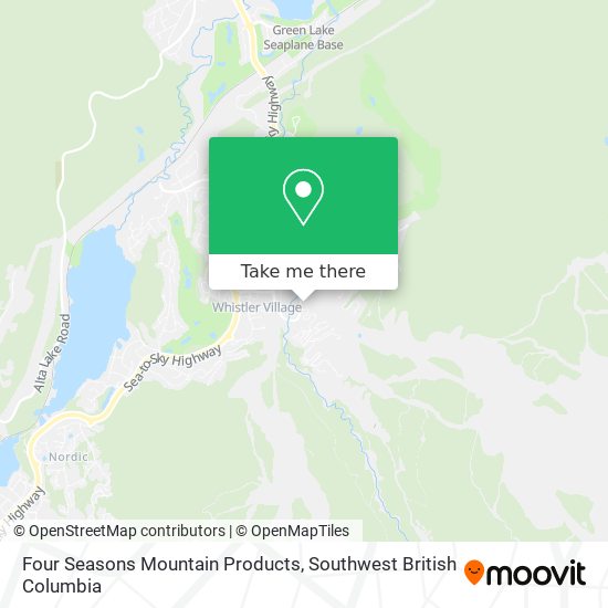 Four Seasons Mountain Products map