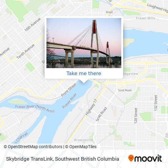 Skybridge TransLink map