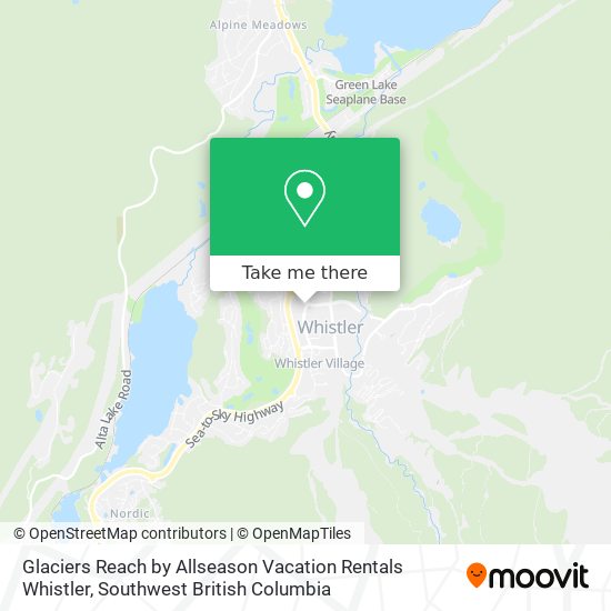 Glaciers Reach by Allseason Vacation Rentals Whistler map