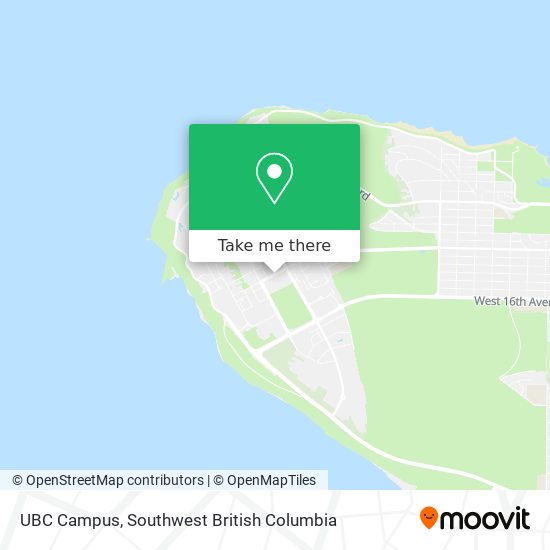 UBC Campus map