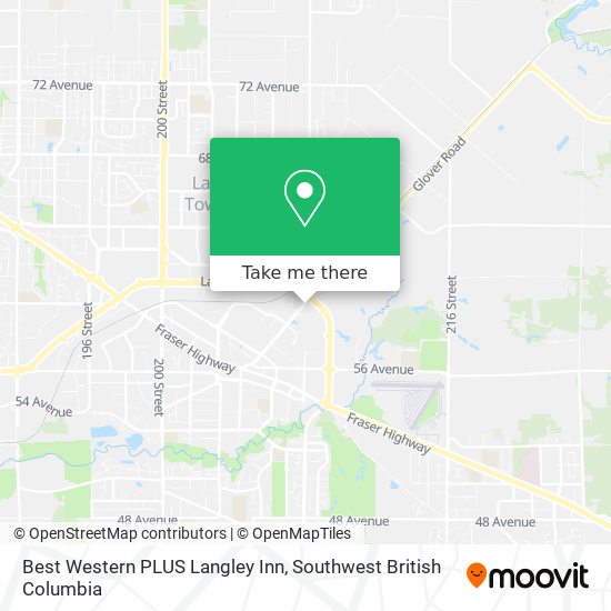 Best Western PLUS Langley Inn map