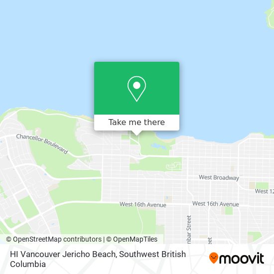 HI Vancouver Jericho Beach map
