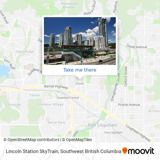 Lincoln Station SkyTrain map