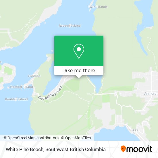 White Pine Beach map