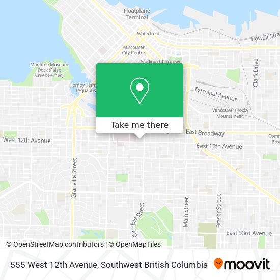 555 West 12th Avenue map