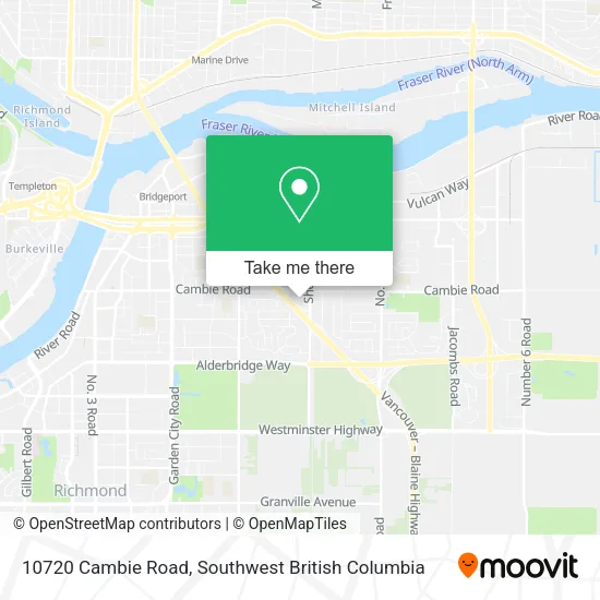 10720 Cambie Road map