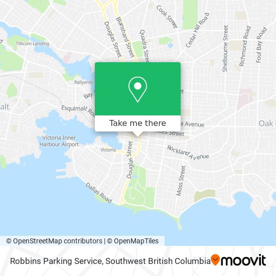 Robbins Parking Service map