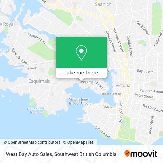 West Bay Auto Sales map