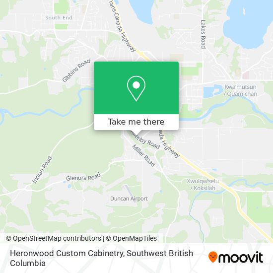 Heronwood Custom Cabinetry map