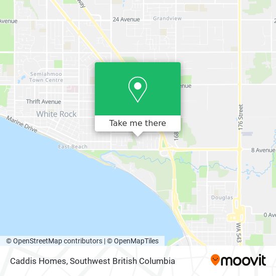 Caddis Homes map