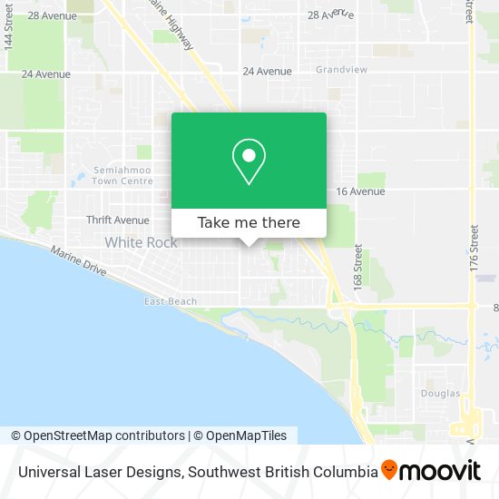 Universal Laser Designs map