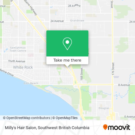 Milly's Hair Salon map