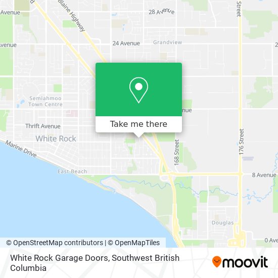 White Rock Garage Doors map