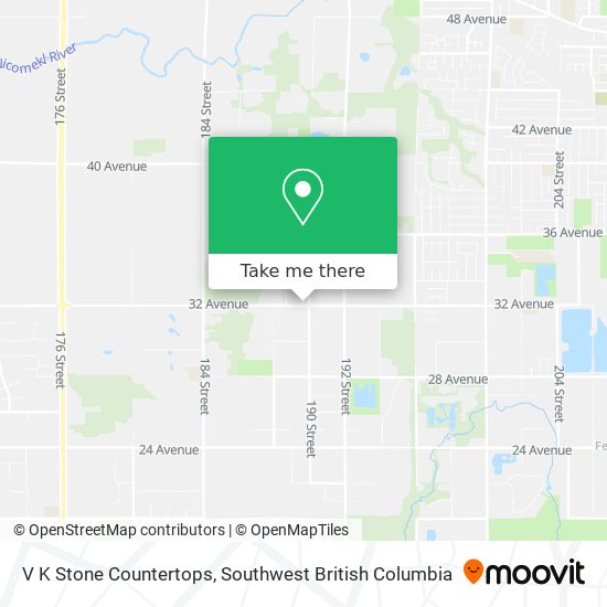 V K Stone Countertops map