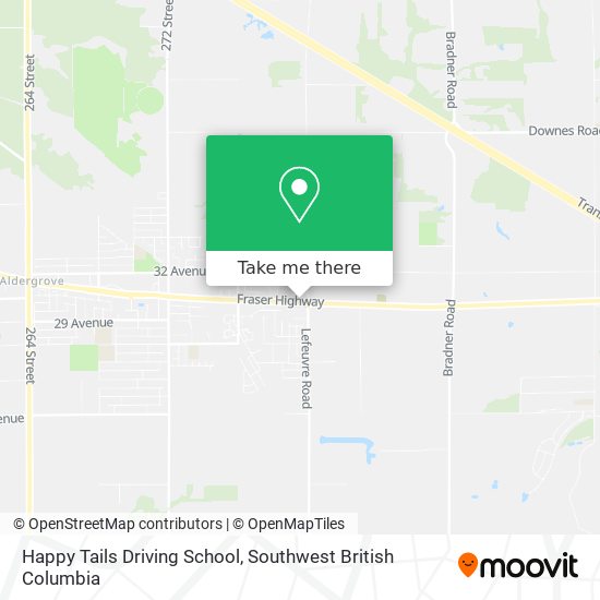 Happy Tails Driving School map