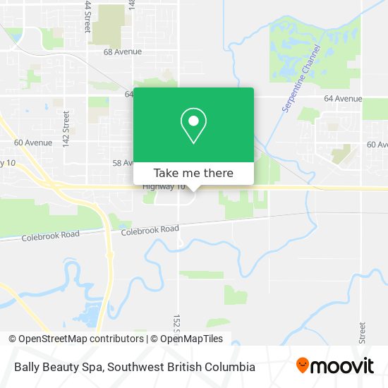 Bally Beauty Spa map