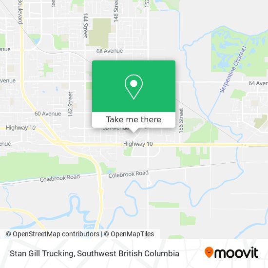 Stan Gill Trucking map