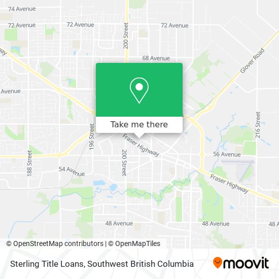 Sterling Title Loans map