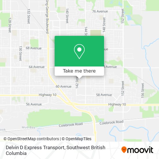 Delvin D Express Transport map
