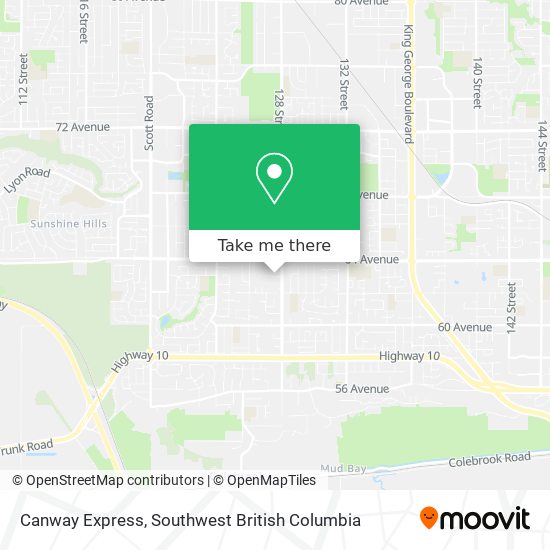Canway Express map