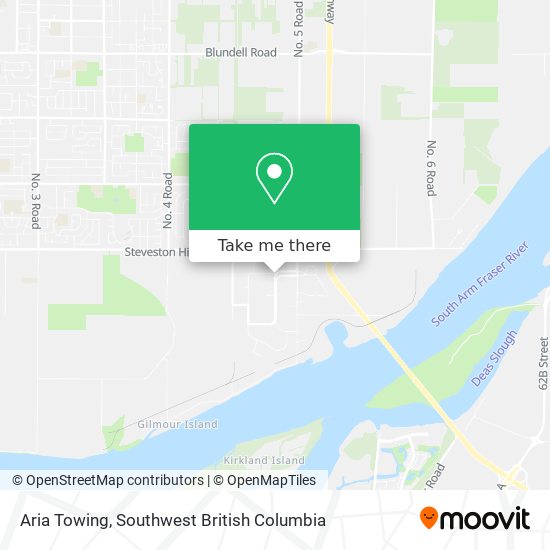 Aria Towing map