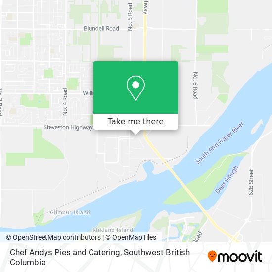 Chef Andys Pies and Catering map