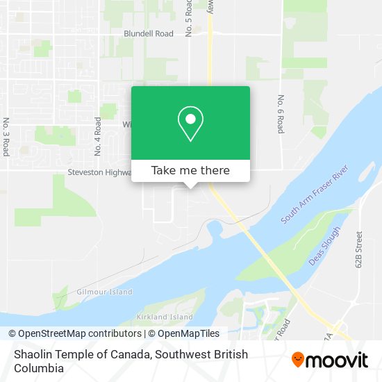Shaolin Temple of Canada map