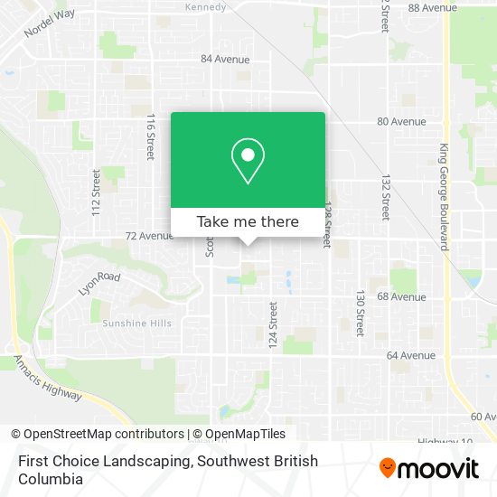 First Choice Landscaping map