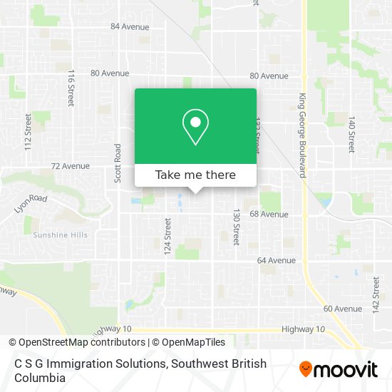 C S G Immigration Solutions map