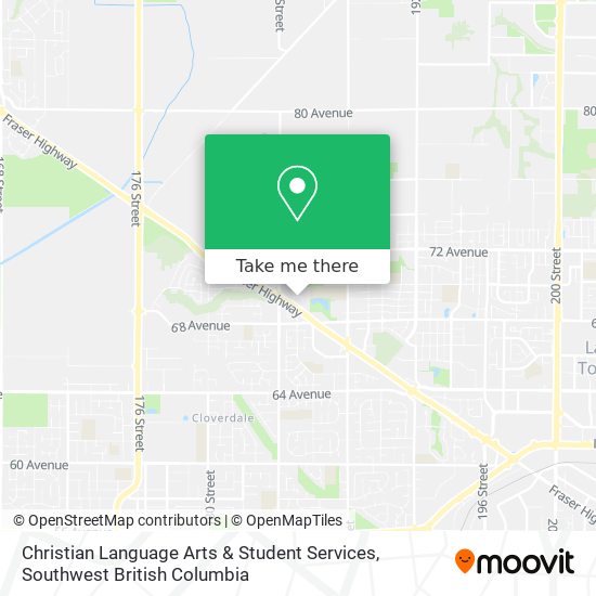Christian Language Arts & Student Services map