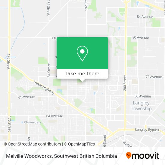 Melville Woodworks map