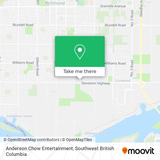 Anderson Chow Entertainment map