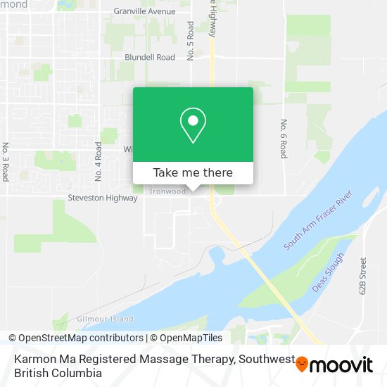 Karmon Ma Registered Massage Therapy map