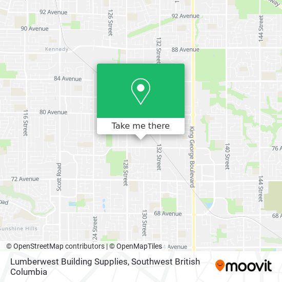 Lumberwest Building Supplies map