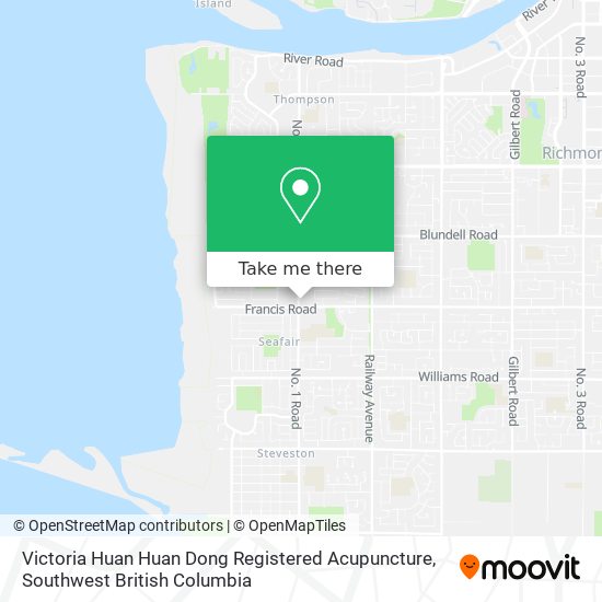Victoria Huan Huan Dong Registered Acupuncture map