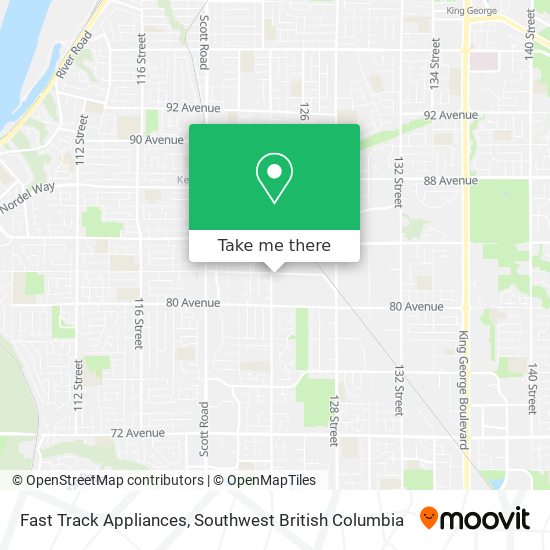 Fast Track Appliances map